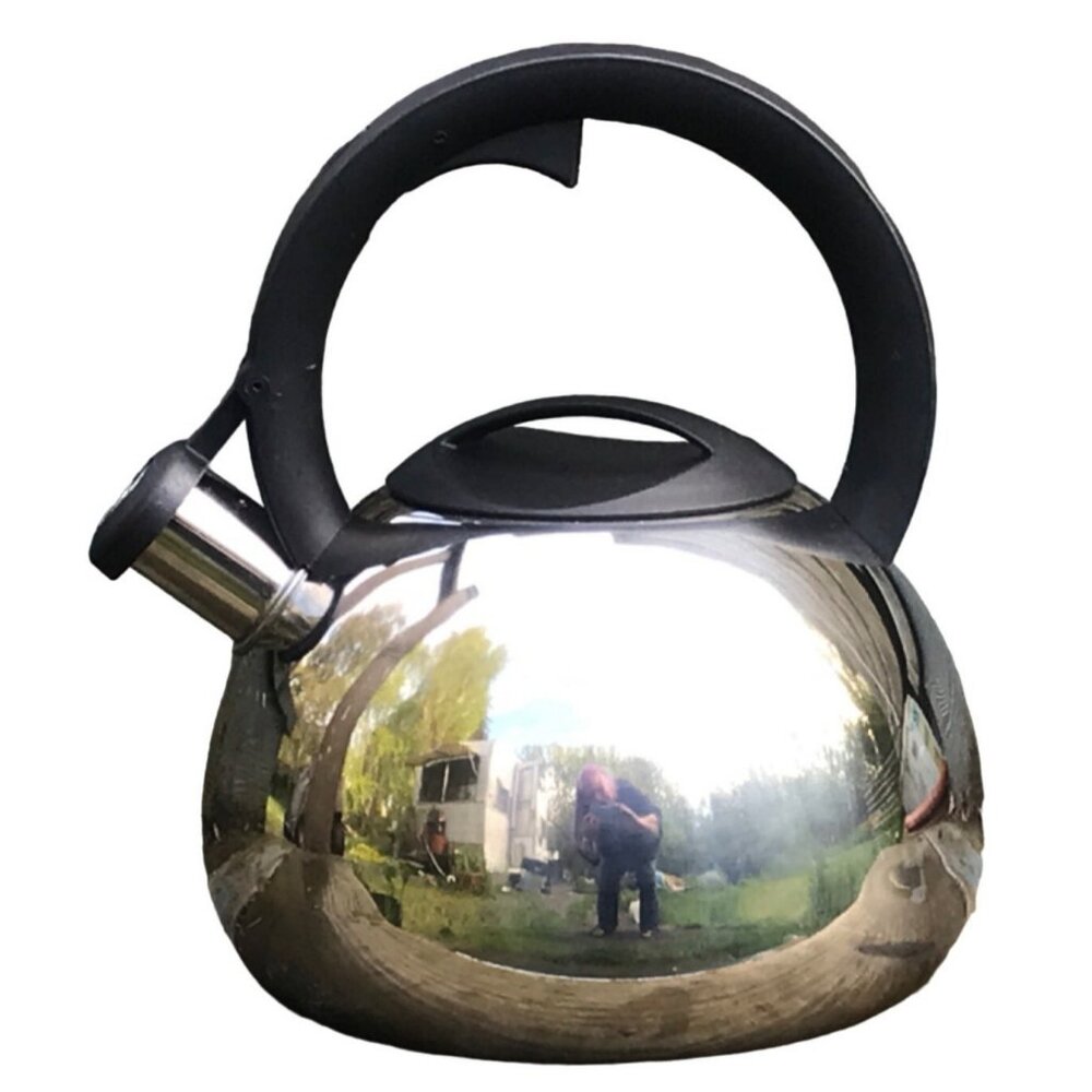 Farberware 2.3 Quart Tea Kettle Polished Stainless Steel Classic Series Q21C